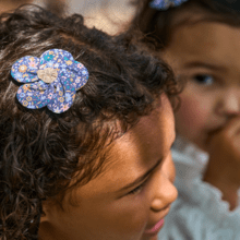 Petite Barrette Pétales de Fleur seventies