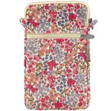 Pochette téléphone matelassée porcelaine rosée