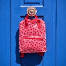 Petit sac à dos Gaby vichy coccinelle