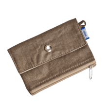 Mini pochette porte-monnaie lin cuivré