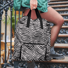 Sac à dos pliable Gaby zèbre