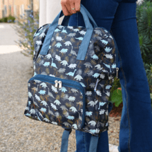 Sac à dos pliable Gaby jurassic dino marine