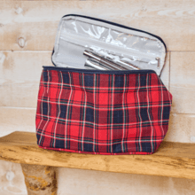 Vanity grand tartan rouge