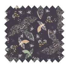 Tissu coton au mètre ex2480 oiseau bandana marine