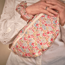 Sac banane porcelaine rosée