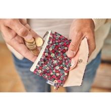 Mini pochette porte-monnaie tapis rouge