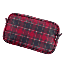 Pochette banane tartan rouge