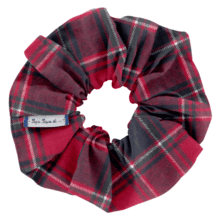 Chouchou tartan rouge