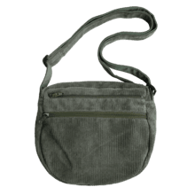 Base sac petite besace velours côtelé kaki