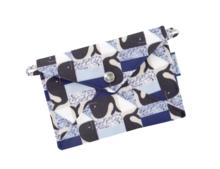 Petite pochette enveloppe baleino bleu