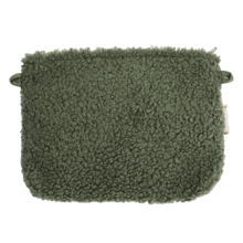 Pochette tissu moumoute kaki