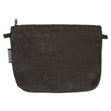 Pochette tissu lin cuivré