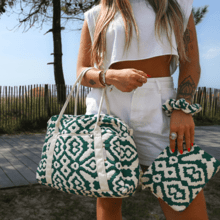 Sac bowling jacquard vert