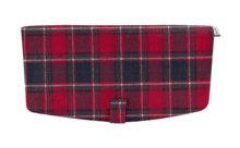 Rabat sac compagnon tartan rouge