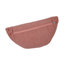 Petit sac banane velours côtelé rose blush