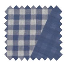 Tissu ex2441 double gaze vichy bleu