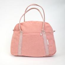 Sac bowling velours côtelé rose blush