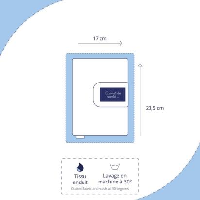 Protège carnet de santé Framboise - Personnalisable
